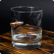 Склянка для віскі зі справжньою кулею 7.62 мм