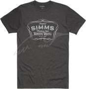 Футболка Simms Montana Style T-Shirt ц:charcoal