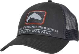 Кепка Simms Trout Icon Trucker Hat One size. Carbon