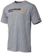 Футболка Savage Gear Signature Logo T-Shirt ц:grey melange