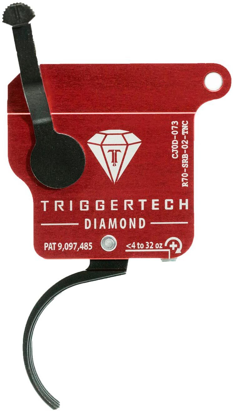 УСМ TriggerTech Diamond Curved для REM 700 регулируемый одноступенчатый. Усилие спуска - 4 oz - 32 oz