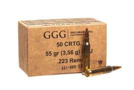 Патрон нарізний GGG кал.223 Rem FMJ 55gr (3.56 г)