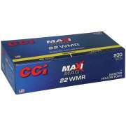 Патрон нарізний CCI Maxi-Mag, 22WMR, JHP, 40GR (2,59 г)