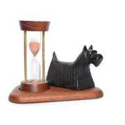 Песочные часы со скульптурой Собака "Клякса". 5 минут