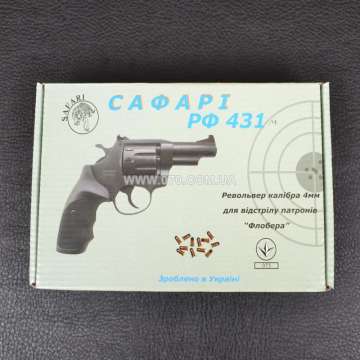 Револьвер под патрон Флобера Safari 431м (3'', 4.0mm), ворон-бук