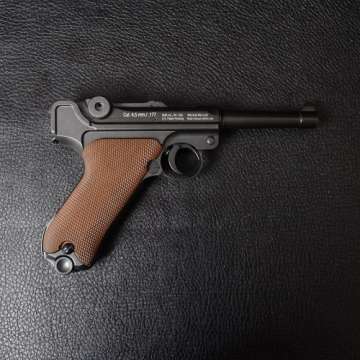 Пистолет пневматический Gletcher P08 Люгер, (4.5mm) Blowback
