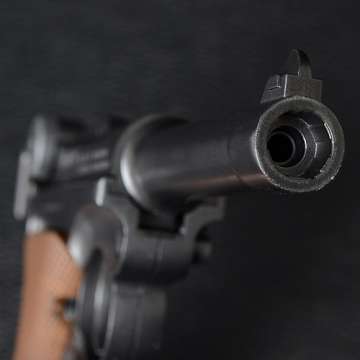 Пистолет пневматический Gletcher P08 Люгер, (4.5mm) Blowback