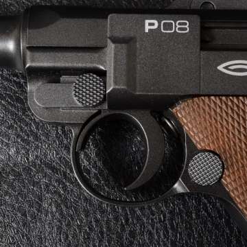 Пистолет пневматический Gletcher P08 Люгер, (4.5mm) Blowback