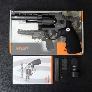 Револьвер пневматический Gletcher SW B4 Smith&Wesson (4.5mm)