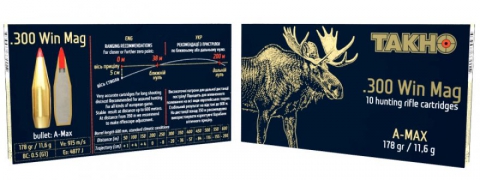 Патрон Нарезной Тахо .300 Win Mag A-Max 178 gr/11,6 г