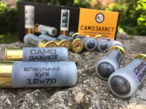 патрон несмертельної дії Тахо "Самозахист" кал. 12/70 эластичная куля
