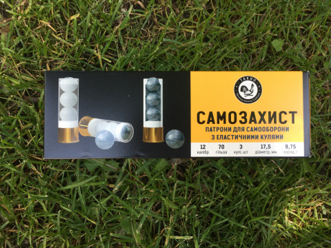 патрон несмертельної дії Тахо "Самозахист" кал. 12/70 эластичная куля