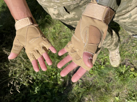 Перчатки Беспалые Тактические Oakley Олива