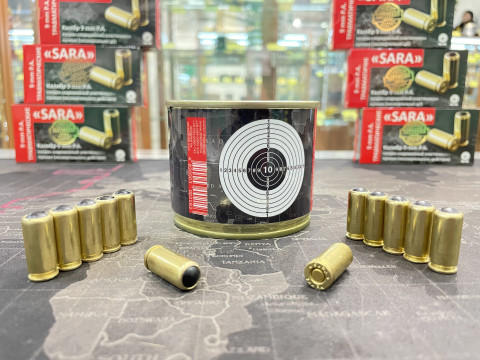 Патроны Травматические Sara 9 mm P.A. Латунная Гильза Консервированные 50 шт.