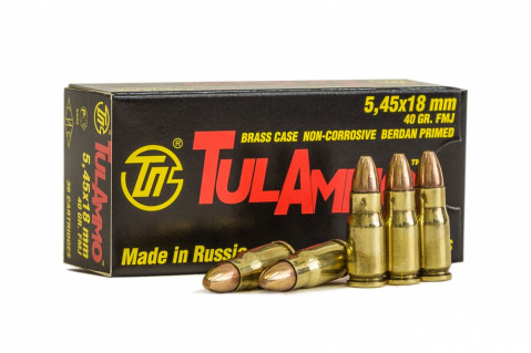 Патрон TulAmmo 5,45х18 FMJ ПСМ 40 gr (2.6 г) 315 м/с