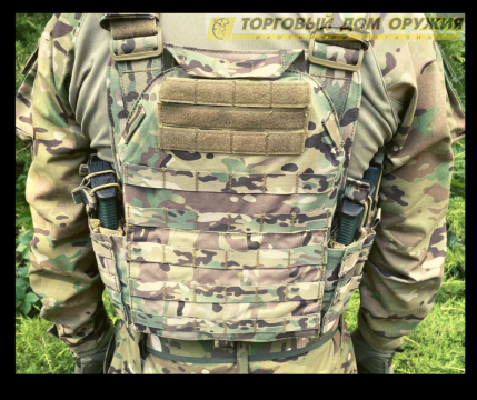 Плитоноска На Девять Магазинов Мультикам Бронежилет Без Плит Система Molle