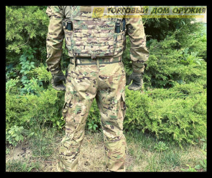 Плитоноска На Девять Магазинов Мультикам Бронежилет Без Плит Система Molle