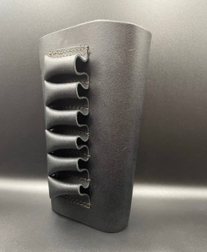 ШКІРЯНИЙ ПАТРОНТАШ-МУФТА НА ПРИКЛАД, 6 НАБОЇВ