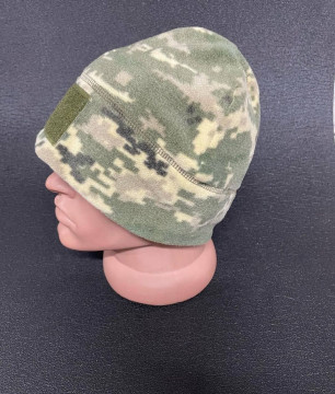 ЗРУЧНА ФЛІСОВА ШАПКА В КОЛЬОРІ ПІКСЕЛЬ