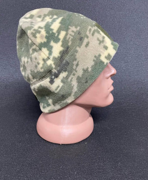 ЗРУЧНА ФЛІСОВА ШАПКА В КОЛЬОРІ ПІКСЕЛЬ