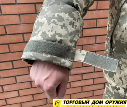 ЗИМОВИЙ БУШЛАТ НА ФЛІСІ І СИНТЕПОНІ В КОЛЬОРІ ПІКСЕЛЬ