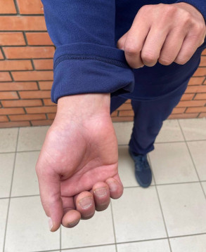 ЧОЛОВІЧА ФЛІСОВА ТЕРМОБІЛИЗНА СИНЬОГО КОЛЬОРУ