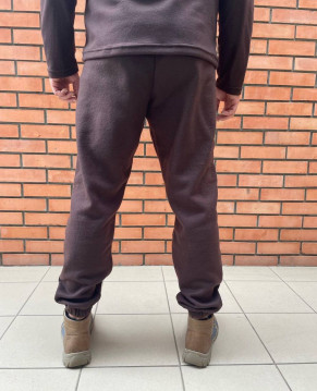 ЧОЛОВІЧА ФЛІСОВА ТЕРМОБІЛИЗНА КОРИЧНЕВОГО КОЛЬОРУ