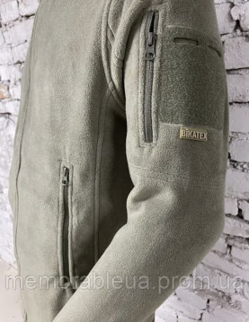 ТЕПЛА ФЛІСОВА КОФТА В КОЛЬОРІ ОЛИВА