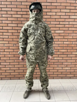 ЗИМОВИЙ КОСТЮМ ГОРКА НА ФЛІСІ ДЛЯ ЗСУ ПІКСЕЛЬ