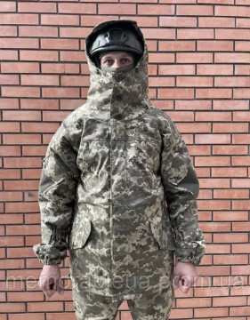 ЗИМОВИЙ КОСТЮМ ГОРКА НА ФЛІСІ ДЛЯ ЗСУ ПІКСЕЛЬ