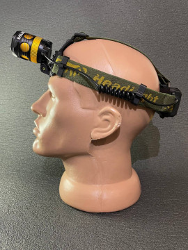 НАЛОБНИЙ ЛІХТАР ІЗ ЧЕРВОНИМ МАЯЧКОМ НА ПОТИЛИЦІ