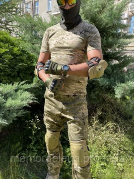 Комплект наколінники та налокотники тактичні койот