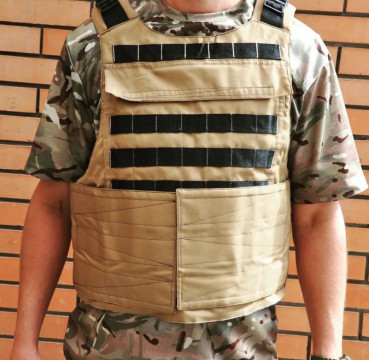 Плитоноска швидкознімна універсального розміру, койот, без плит