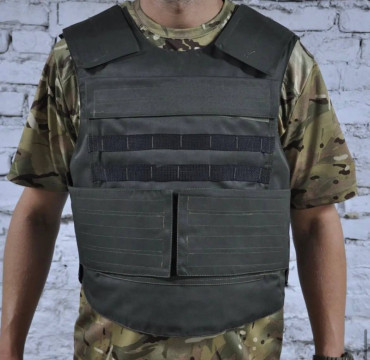 Плитоноска швидкознімна універсального розміру, без плит, чорна