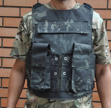 Жилет-плитоноска універсального розміру в кольорі мультикам, без плит