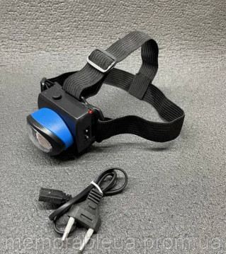 Налобний ліхтар 220V із вбудованим акумулятором