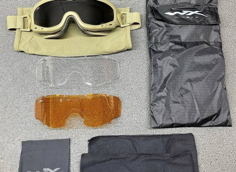 ЗАХИСНІ БАЛІСТИЧНІ ОКУЛЯРИ WILEY X SPEAR CLEAR LENS MATTE SAND FRAME DUAL