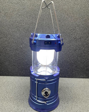 Складаний ліхтар із сонячною батареєю та функцією Powerbank