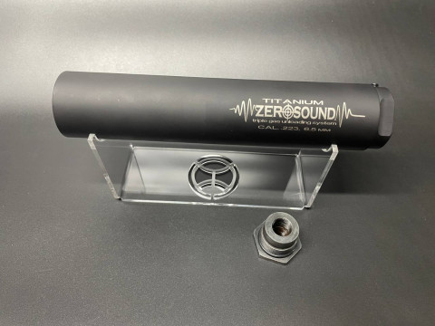 Глушник Titanium Zero Sound з перехідником, калібр 5.45, 6.5, .223, .243