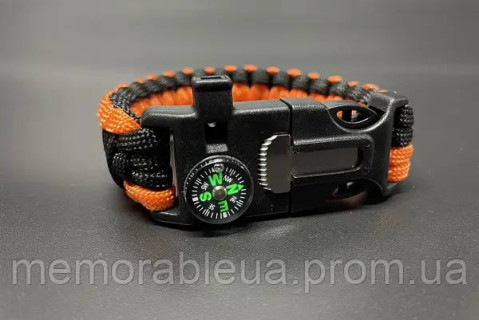 Помаранчевий браслет для виживання із паракорду