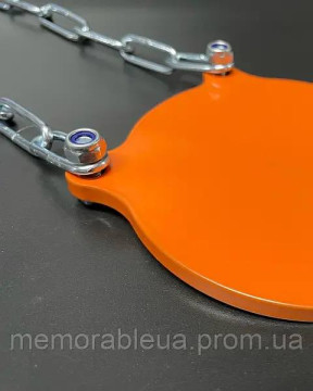 Мішень-гонг з підвісами лукашенко сталь Hardox 6 мм