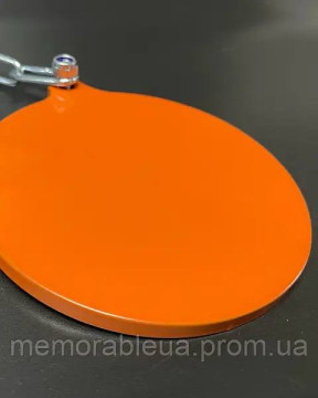 Мішень-гонг з підвісами шойгу сталь Hardox 3 мм