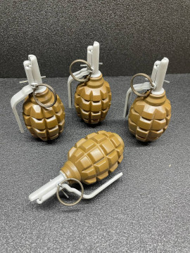 Страйкбольна імітаційно-тренувальна граната з активною чекою ПІРО-Ф1 горох