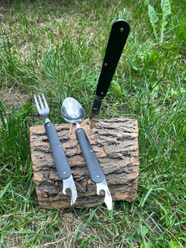 Набір 3 в 1: ніж, ложка, виделка в мішечку