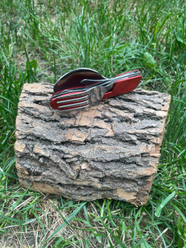 Складаний набір столових приборів: виделка, ложка, ніж