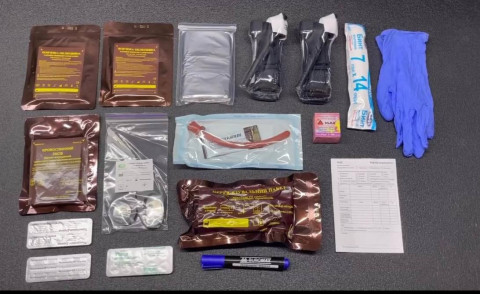 Тактична аптечка з системою Мolle TacMed з наповненням, койот