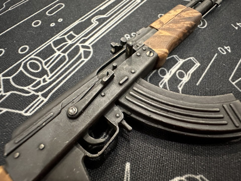 Миниатюрная Стреляющая Модель AK-47 Калибр 2 mm Centerfire