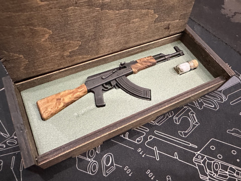 Миниатюрная Стреляющая Модель AK-47 Калибр 2 mm Centerfire