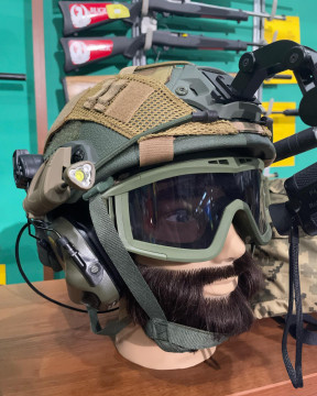 Комплект кріплень-рейок на шолом Fast Better Tactical Experience, олива