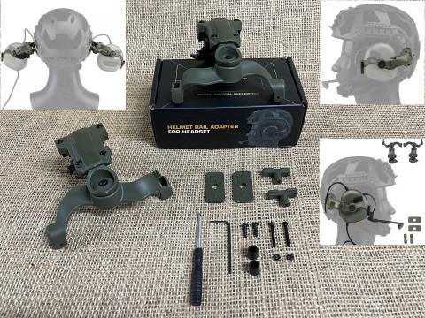 Універсальні адаптери на шолом для активних навушників